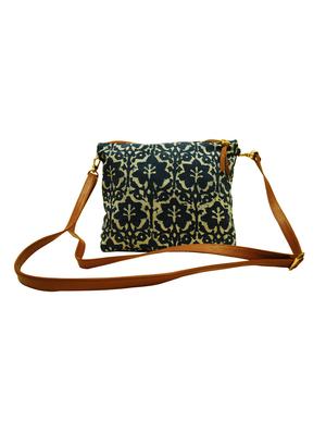 Multi printed cotton sling bag - 12347785 - Standard Image - 2