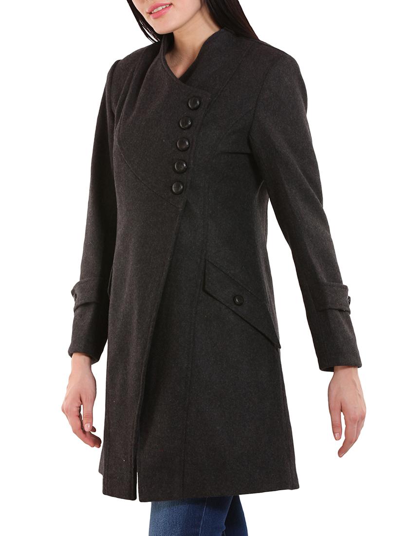 black wool over coat - 12350385 - Zoom Image - 2