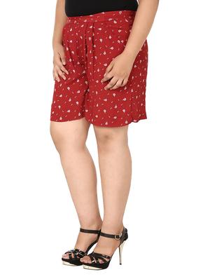 red polyester regular shorts - 12355852 - Standard Image - 2