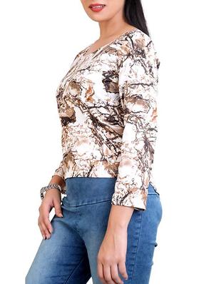 brown cotton top - 12374623 - Standard Image - 2