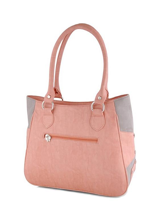 pink leatherette handbag - 12379545 - Zoom Image - 2