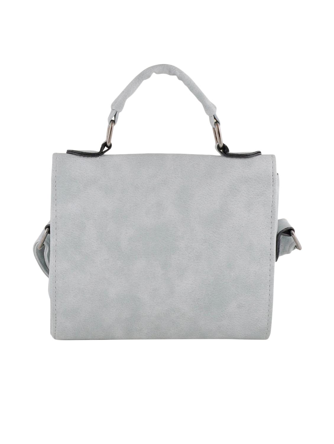 grey leatherette handbag with sling - 12391974 - Zoom Image - 2