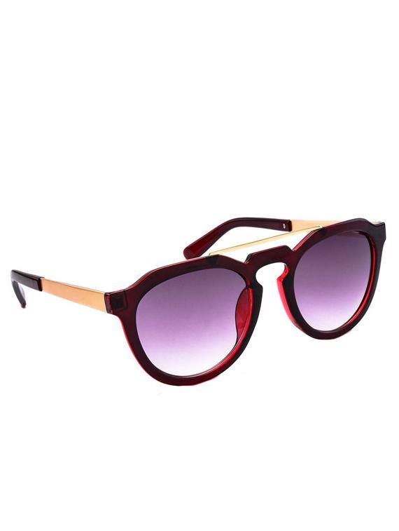 stacle distinctive retro round sunglasses (red) (std1583) - 12394338 - Zoom Image - 2