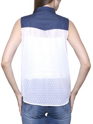 white georgette shirt - 12400430 - Standard Image - 2
