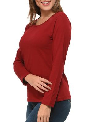 red cotton tee - 12420594 - Standard Image - 2
