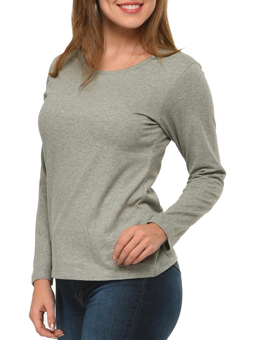 grey cotton tee - 12420596 - Zoom Image - 2