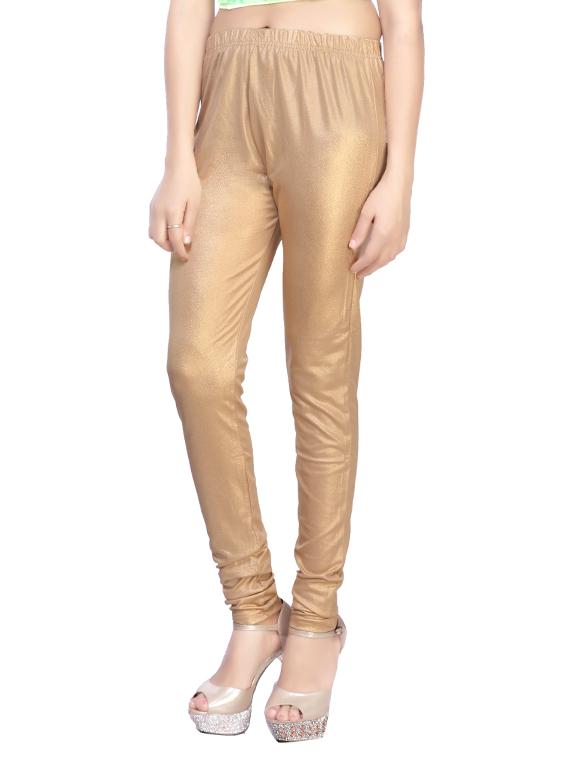 gold cotton leggings - 12440777 - Zoom Image - 2