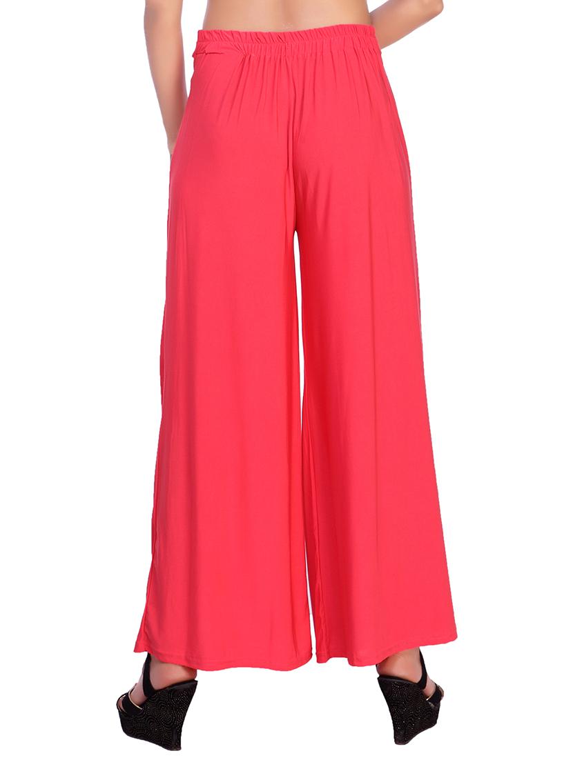 pink cotton palazzo - 12441096 - Zoom Image - 2