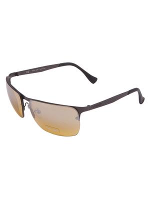 gunmetal metal rectangle men sunglass - 12442234 - Standard Image - 2