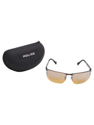 gunmetal metal rectangle men sunglass - 12442234 - Standard Image - 5