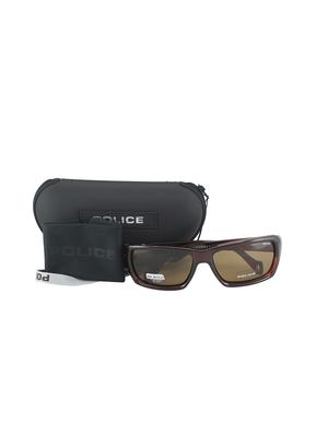 brown plastic rectangle men sunglass - 12442288 - Standard Image - 5