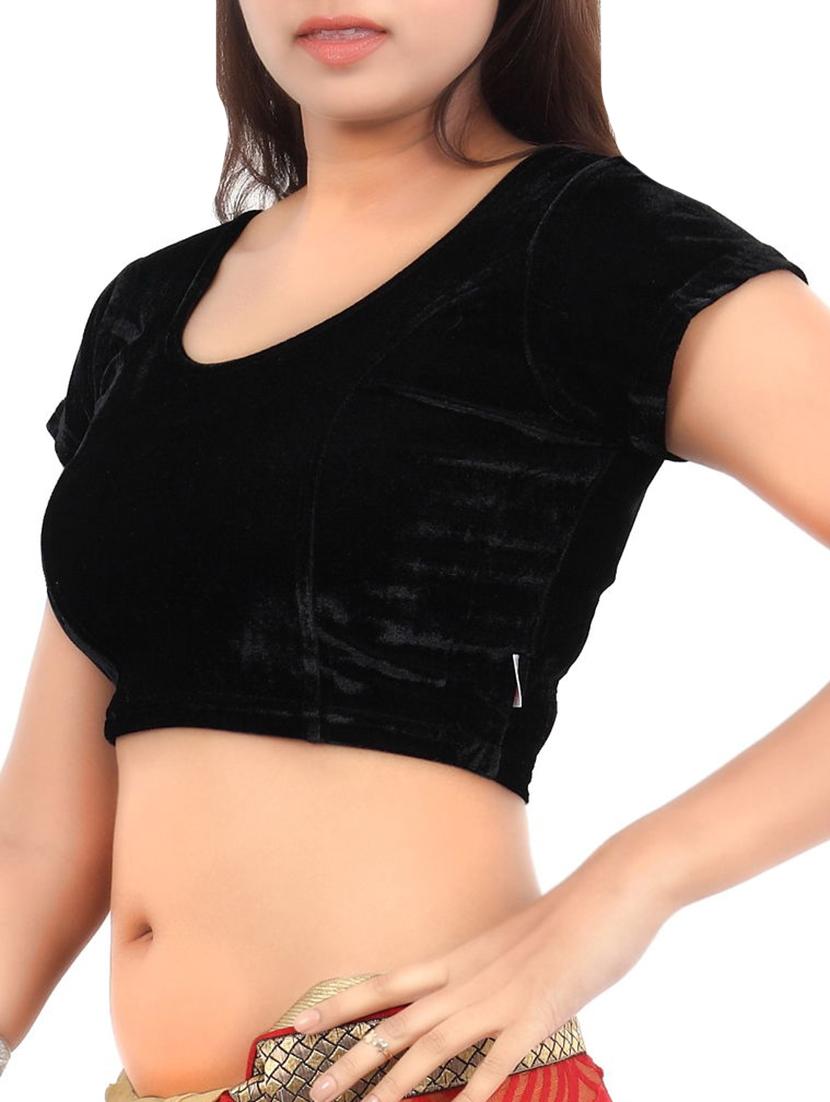 Black Velvet Blouse - 12445441 - Zoom Image - 2
