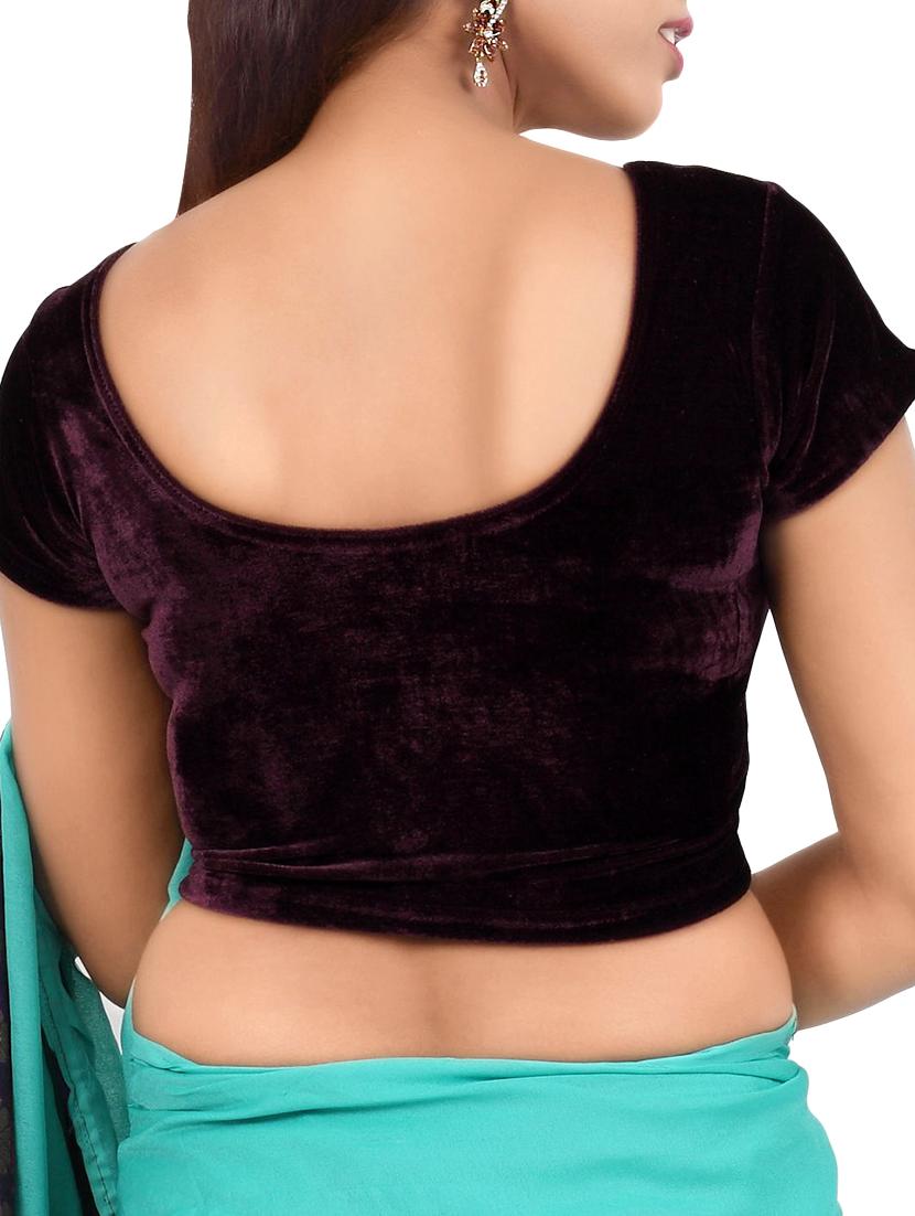 brown velvet blouse - 12445445 - Zoom Image - 2