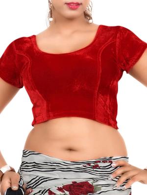 red velvet blouse - 12445450 - Standard Image - 2