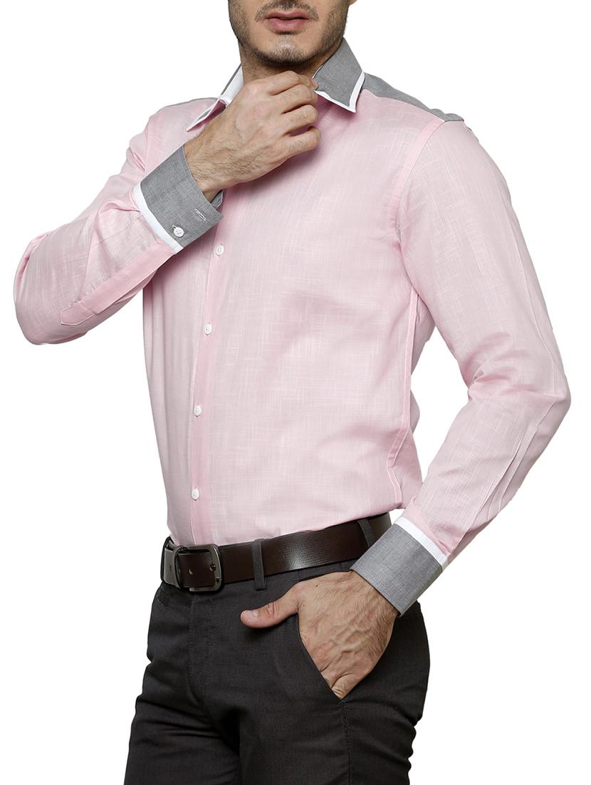 pink cotton casual shirt - 12457363 - Zoom Image - 2