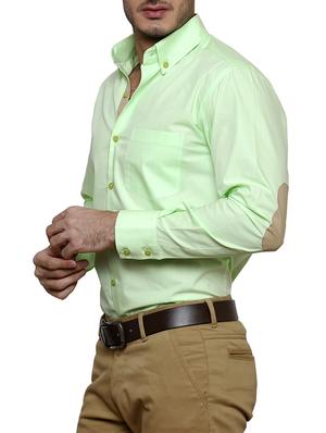 green cotton casual shirt - 12457365 - Standard Image - 2