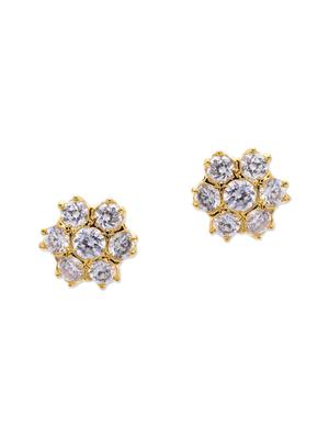 multi colored gold plated studs earring - 12469150 - Standard Image - 2