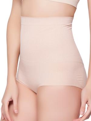 beige cotton shaper brief - 12470007 - Standard Image - 2