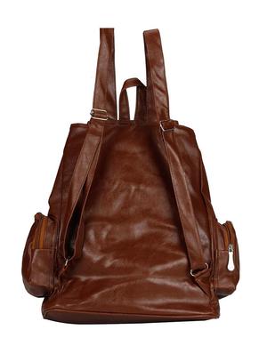 brown synthetic leather backpack - 12470776 - Standard Image - 2
