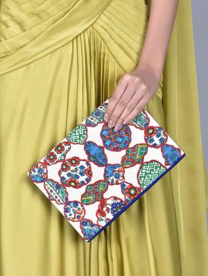 multicoloured patchwork detailed clutch - 1247599 - Standard Image - 2