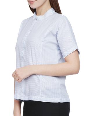 blue striped cotton top - 12479023 - Standard Image - 2