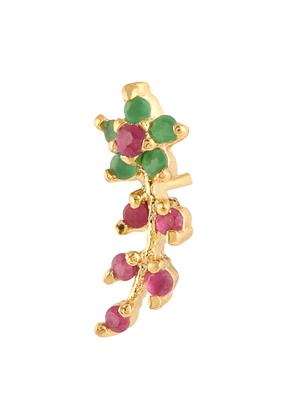 multi gold plated earring - 12482403 - Standard Image - 2