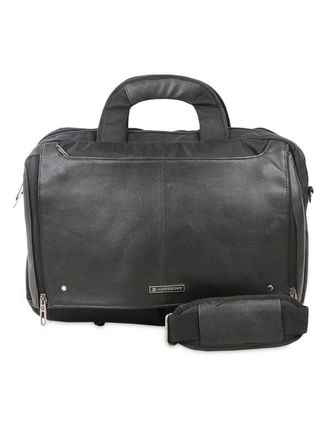 Black Polyester Laptop Bag - By