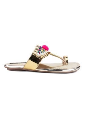 gold one toe sandal - 12495988 - Standard Image - 2