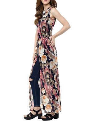 multi colored georgette tunic - 12503107 - Standard Image - 2