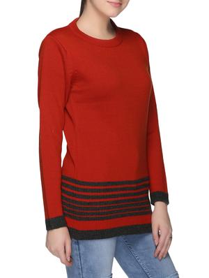 orange acrylic pullover - 12512824 - Standard Image - 2