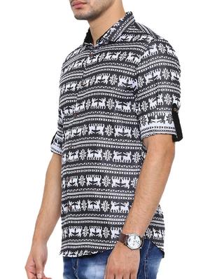 black cotton casual shirt - 12524482 - Standard Image - 2