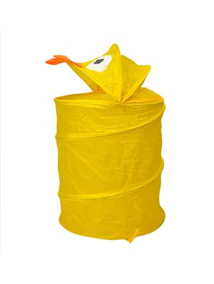 yellow fabric foldable laundry basket - 12526137 - Standard Image - 2