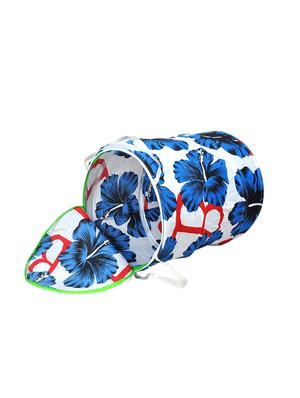 multi colored fabric foldable laundry basket - 12526151 - Standard Image - 2