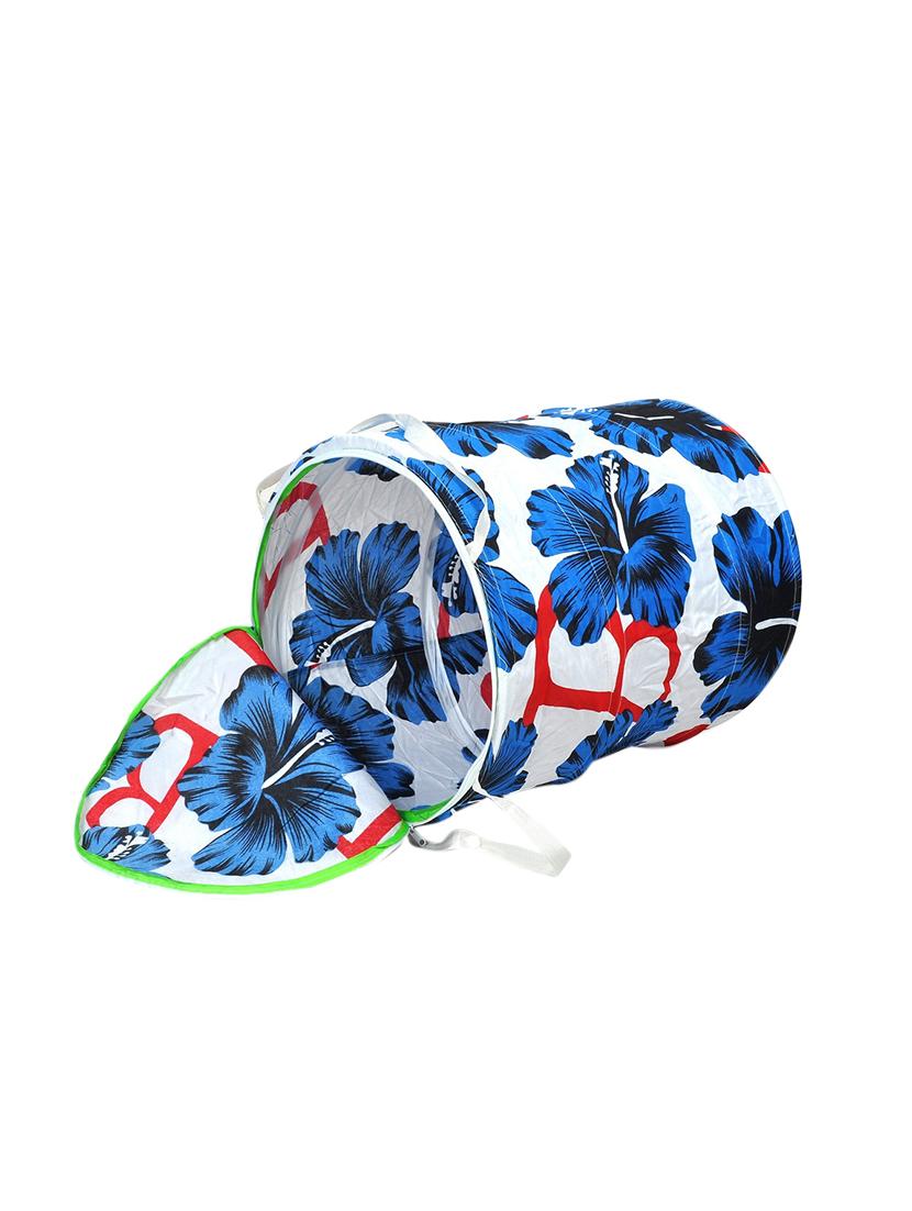 multi colored fabric foldable laundry basket - 12526151 - Zoom Image - 2