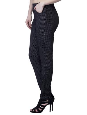 black printed cotton jegging - 12551791 - Standard Image - 2