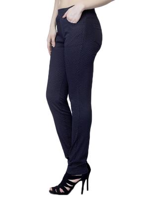 navy blue printed cotton jegging - 12551793 - Standard Image - 2