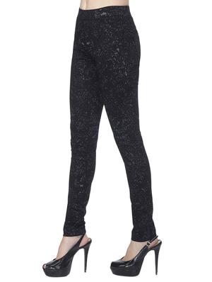 black printed cotton jegging - 12551797 - Standard Image - 2