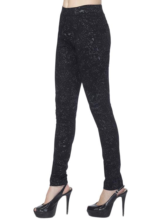 black printed cotton jegging - 12551797 - Zoom Image - 2