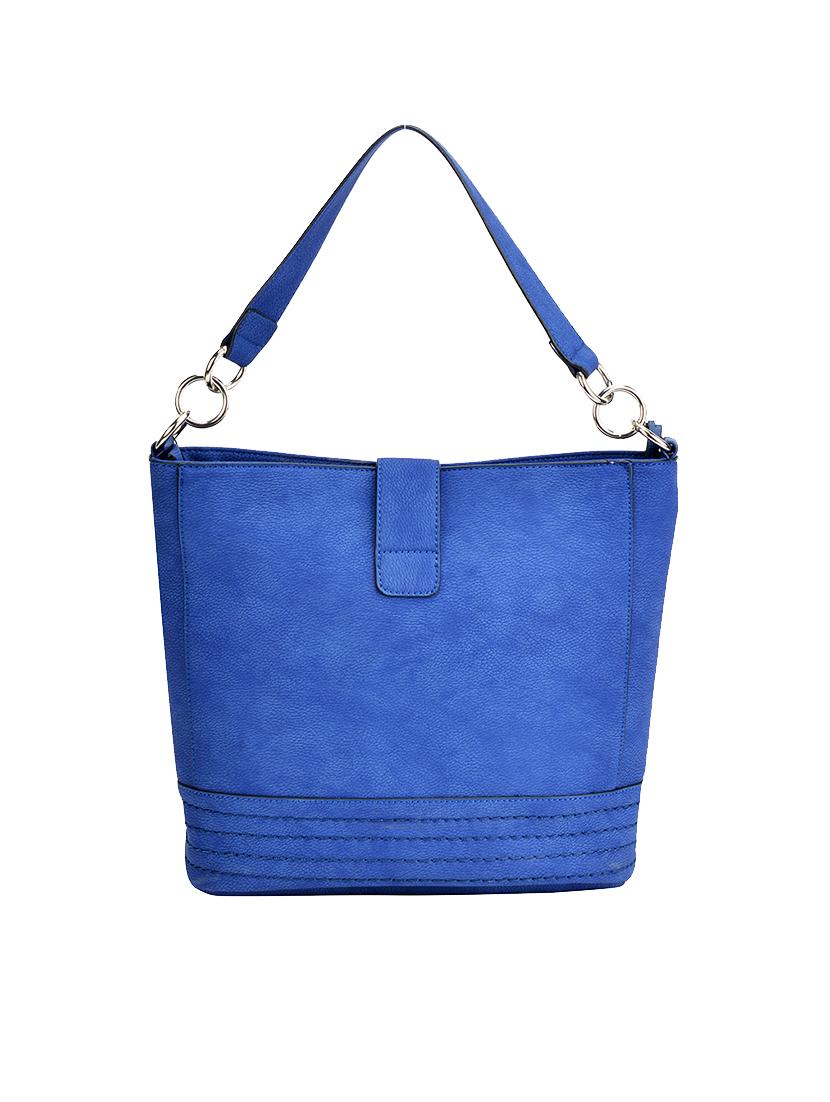 Blue leatherette tasselled handbag - 12552094 - Zoom Image - 2