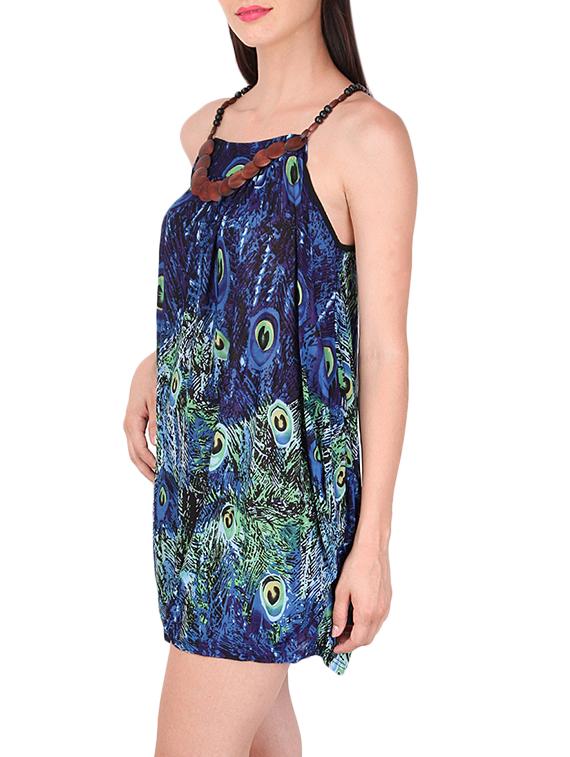 asymmetric halter neck dress - 12558832 - Zoom Image - 2