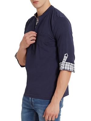 navy blue cotton tshirt - 12560480 - Standard Image - 2