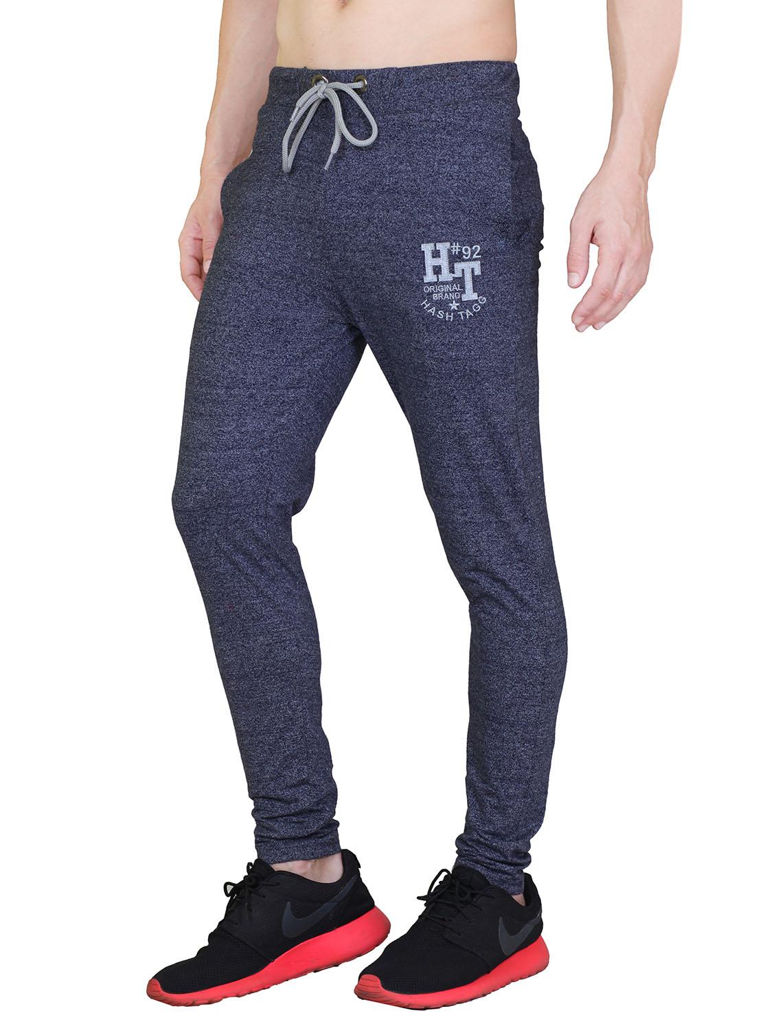 light blue cotton full length track pant - 12560810 - Zoom Image - 2