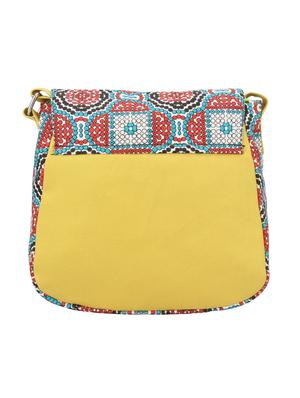 Multi canvas printed sling bag - 12562179 - Standard Image - 2