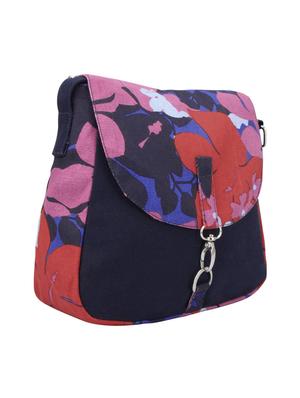 multi canvas floral printed sling bag - 12562180 - Standard Image - 5