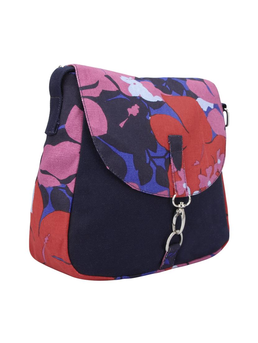 multi canvas floral printed sling bag - 12562180 - Zoom Image - 5