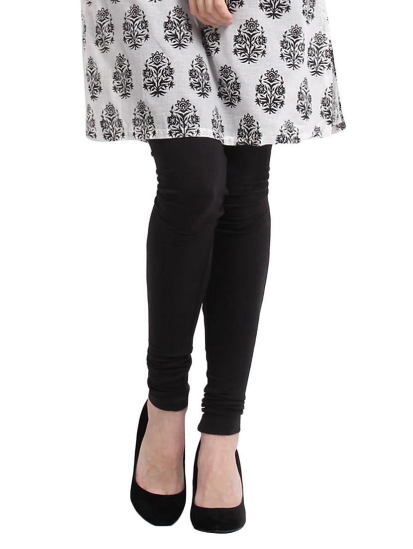 set of 3 black cotton leggings - 12566305 - Zoom Image - 2
