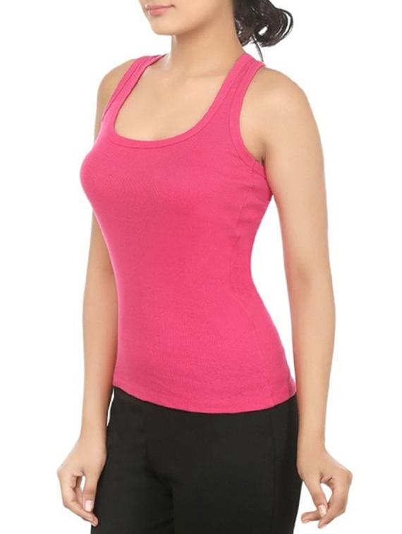 pink cotton tee - 12576823 - Zoom Image - 2