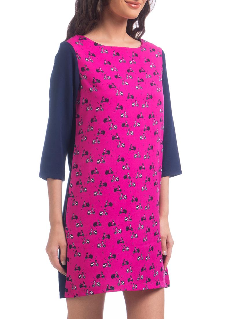 pink boat neck shift dress - 1257897 - Zoom Image - 2
