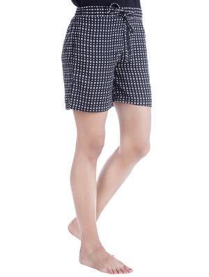 black rayon short - 12580337 - Standard Image - 2