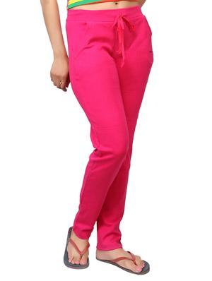 pink blended knit track pants - 12584042 - Standard Image - 2